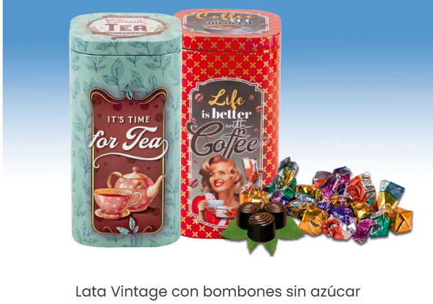 11- LATA VINTAGE CON BOMBONES SIN AZUCAR
